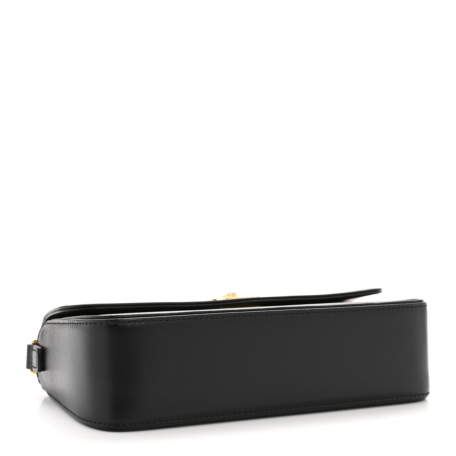 Box Calfskin 30 Montaigne Avenue East West Mini Bag Black