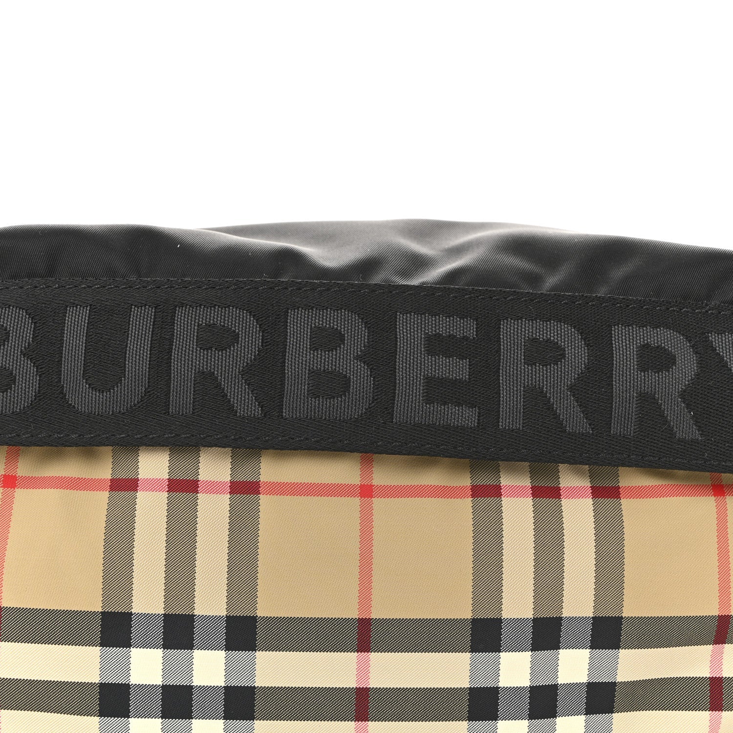 Nylon Vintage Check Sonny Bum Bag Archive Beige Black