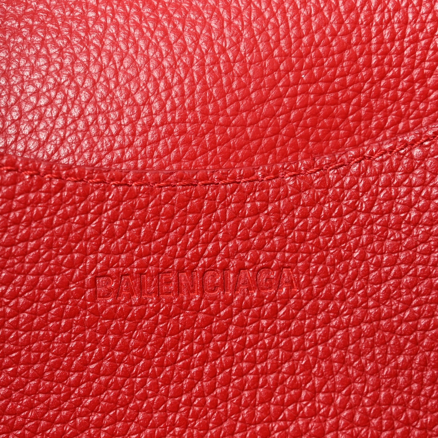 Grained Calfskin Neo Classic Gold Hardware S City Medium Red