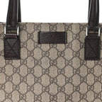 GG Plus Monogram Small Vertical Tote Dark Brown