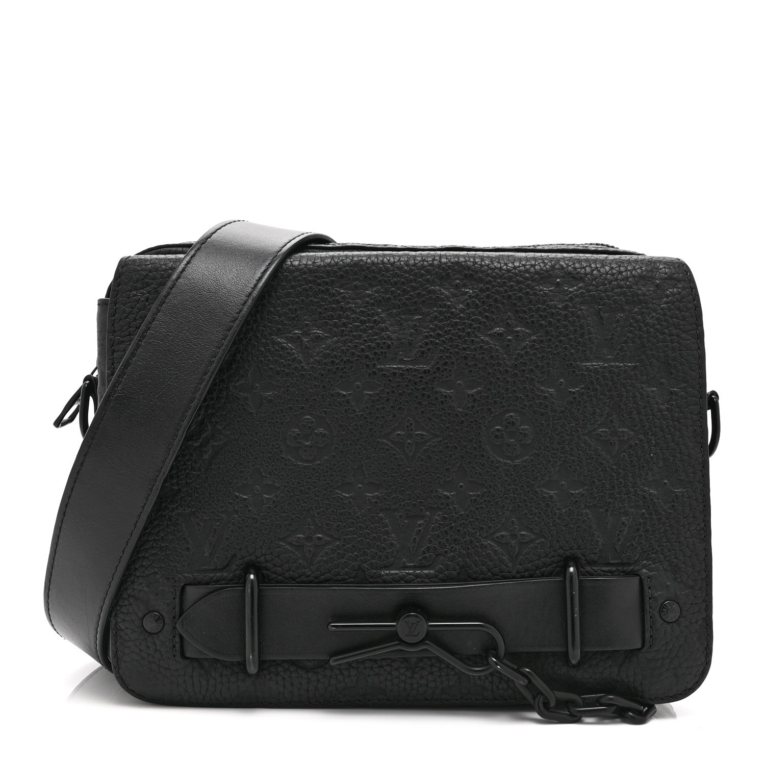 Taurillon Monogram Steamer Messenger Black