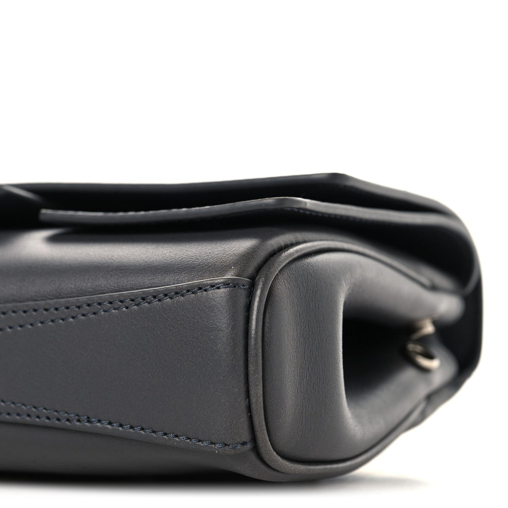 Smooth Calfskin Small Bel Air Clutch On Strap Grey