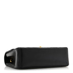 Lambskin Quilted Small Single Flap Black
