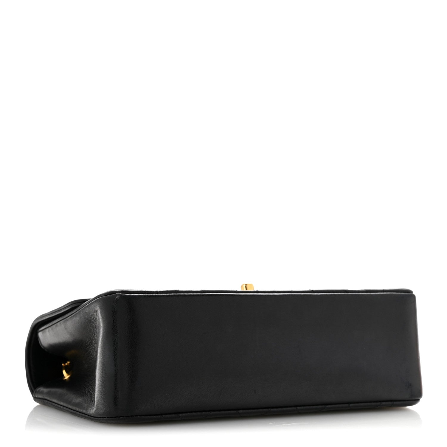 Lambskin Quilted Small Single Flap Black