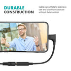Movo IMA-3 Female 3.5mm TRRS to Lightning Adapter