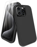 Entronix Bundle Compatible with iPhone 15 Pro - Heavy Duty Case & 1 Clear Screen Protector