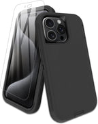Entronix Bundle Compatible with iPhone 15 Pro - Heavy Duty Case & 1 Clear Screen Protector