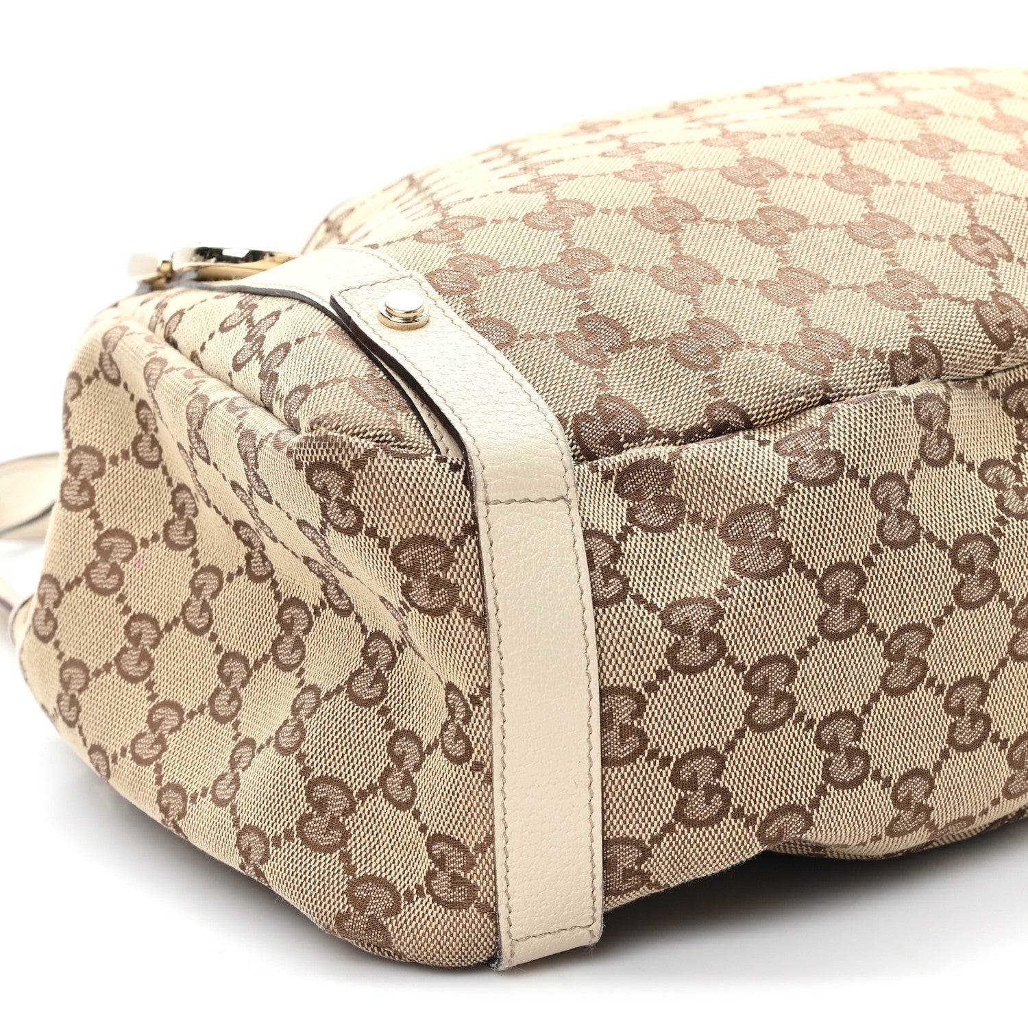 Monogram Medium Abbey Shoulder Bag Off White