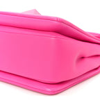 Nappa Monochrome One Stud Chain Clutch Pink PP