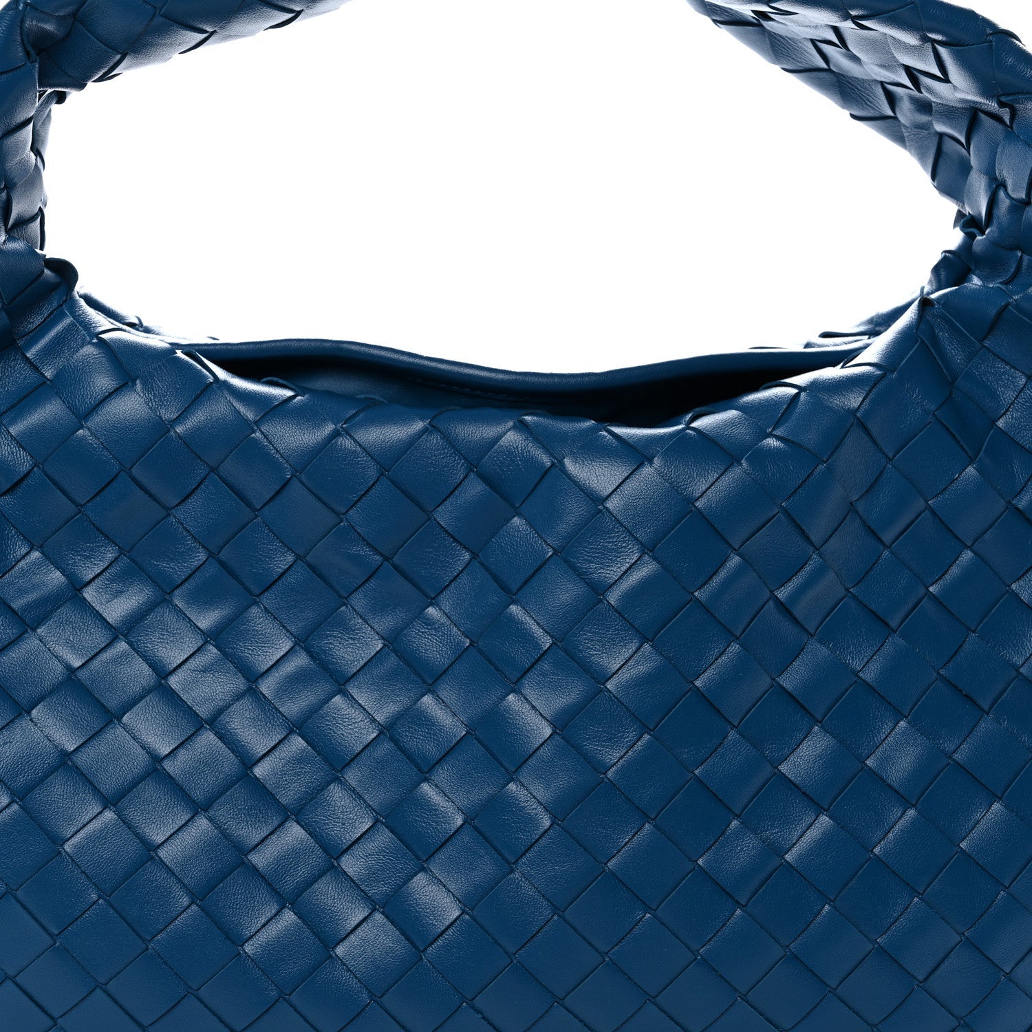 Calfskin Intrecciato Small Hop Deep Pacific