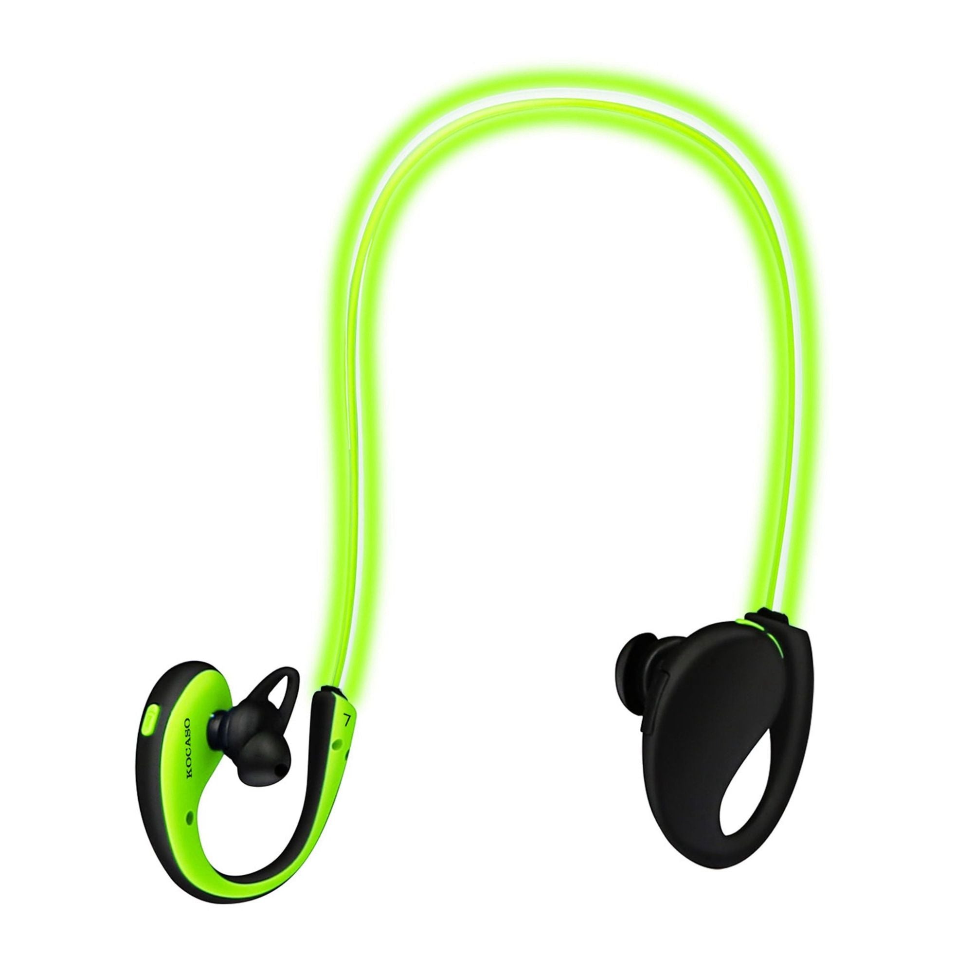 Wireless Neckband Earphones V4.1 HD Stereo Sweat-proof Headphones with LED Light Mic - 8Hrs Work, Running - 1 Pack