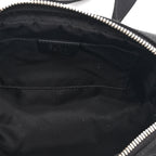 Canvas Web Slim Belt Bag Black