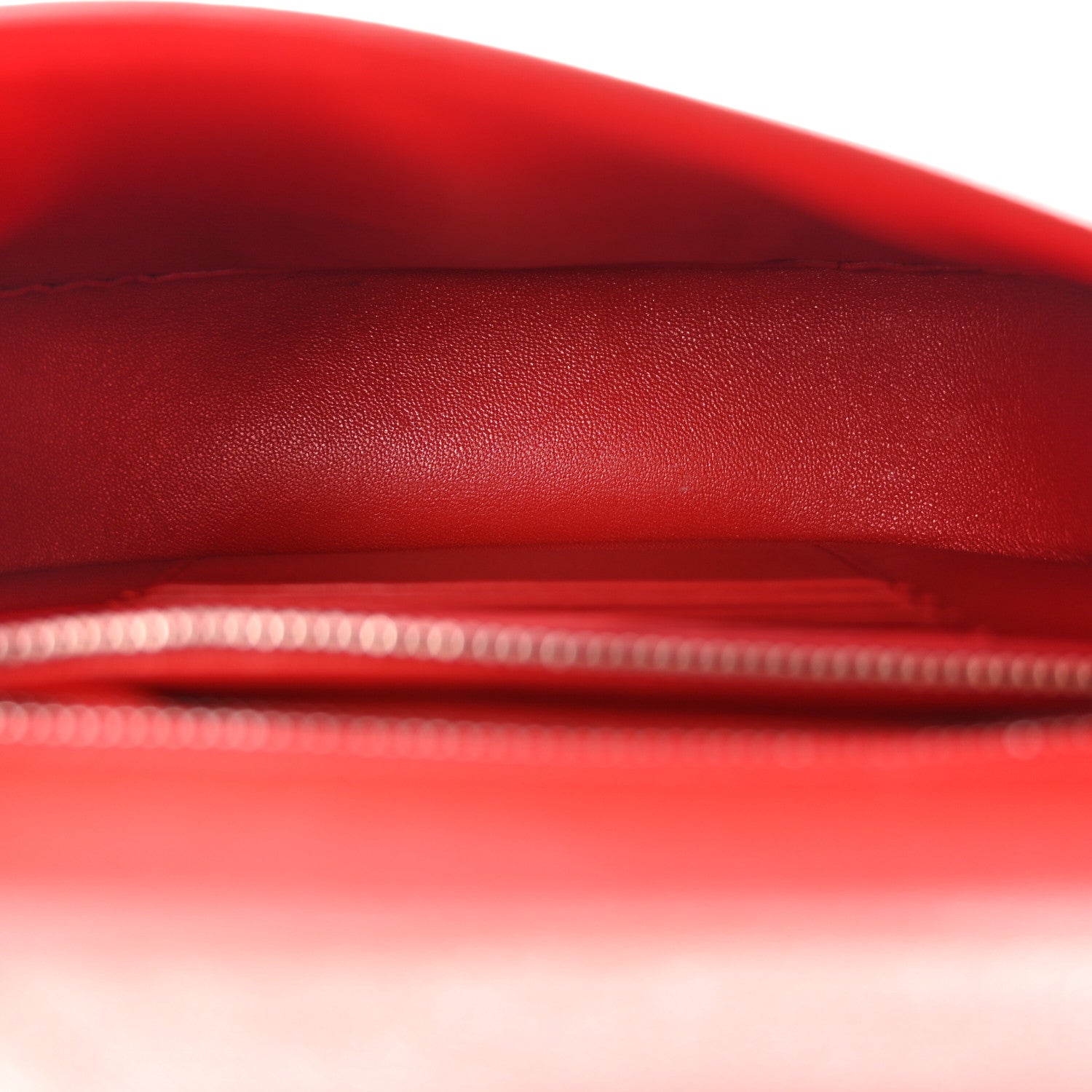 Grained Calfskin Small Trotteur Coquelicot