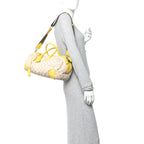 Monogram Denim Speedy Round Yellow