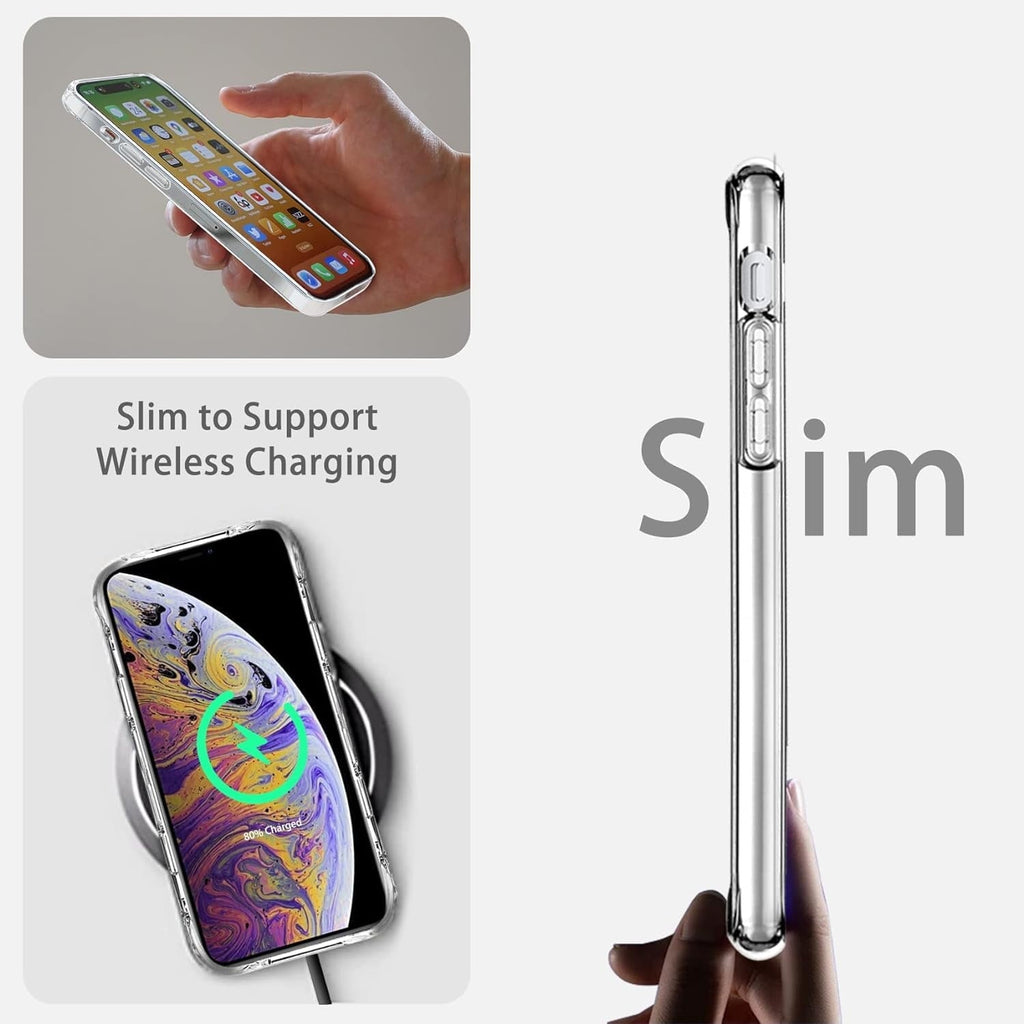 Entronix Case Compatible with iPhone XS/X - [Hard Back] Thick Clear