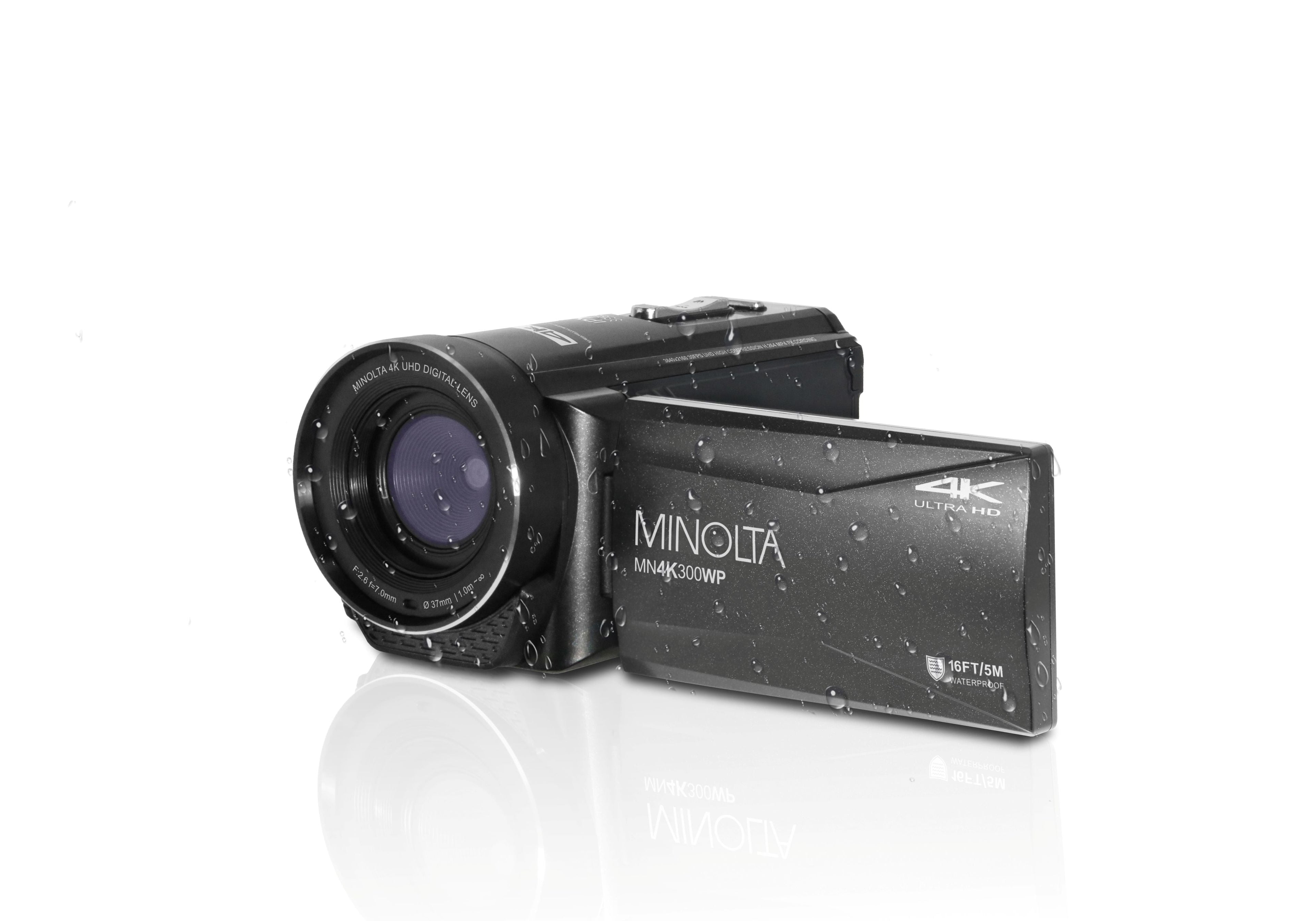 MINOLTA MN4K300WP 4K Ultra HD / 56 MP Waterproof Camcorder