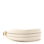 Soft Calfskin Small Arque Shoulder Bag White
