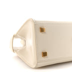 Smooth Calfskin Nano Manhattan Shopper Tote Crema Soft