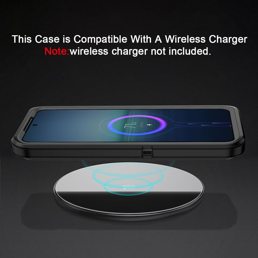 Entronix Bundle Compatible with Galaxy S22 Ultra - Heavy Duty Case & 2 Clear Screen Protectors