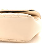 Nappa Quilted Small Medusa Chain Crossbody White