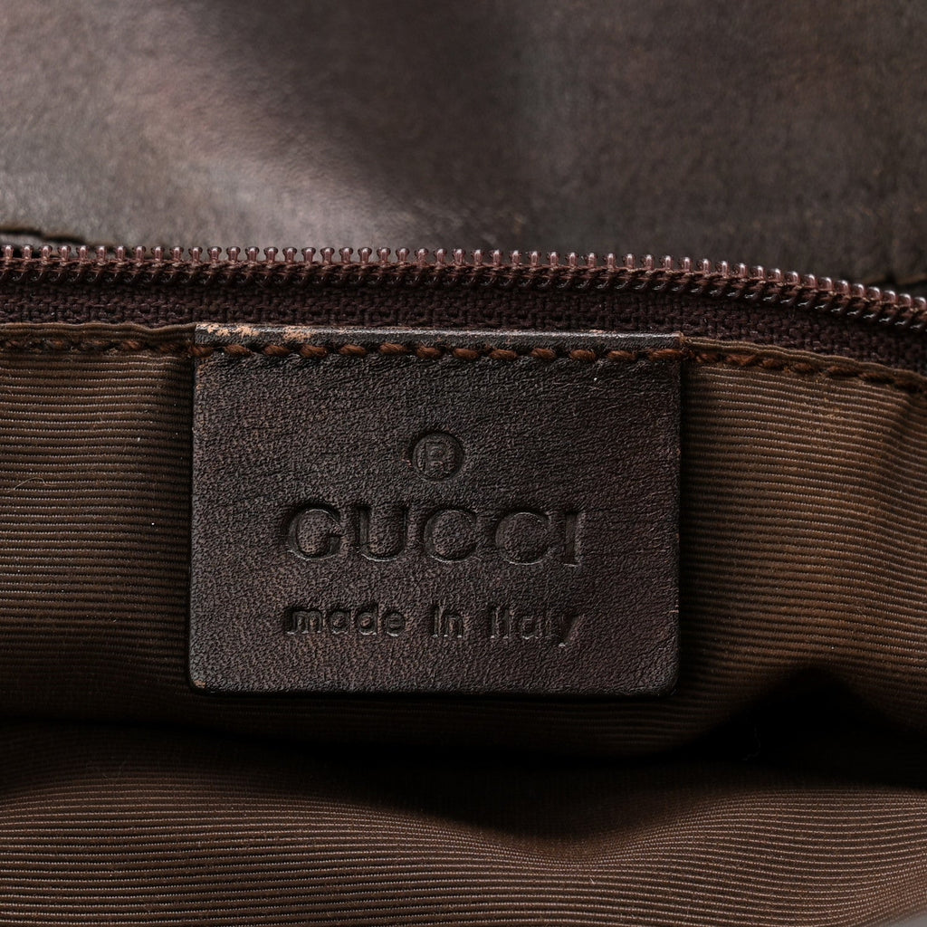 Monogram Small Bucket Tote Dark Brown