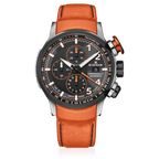 Edox Chronorally Automatic Men's Orange Watch