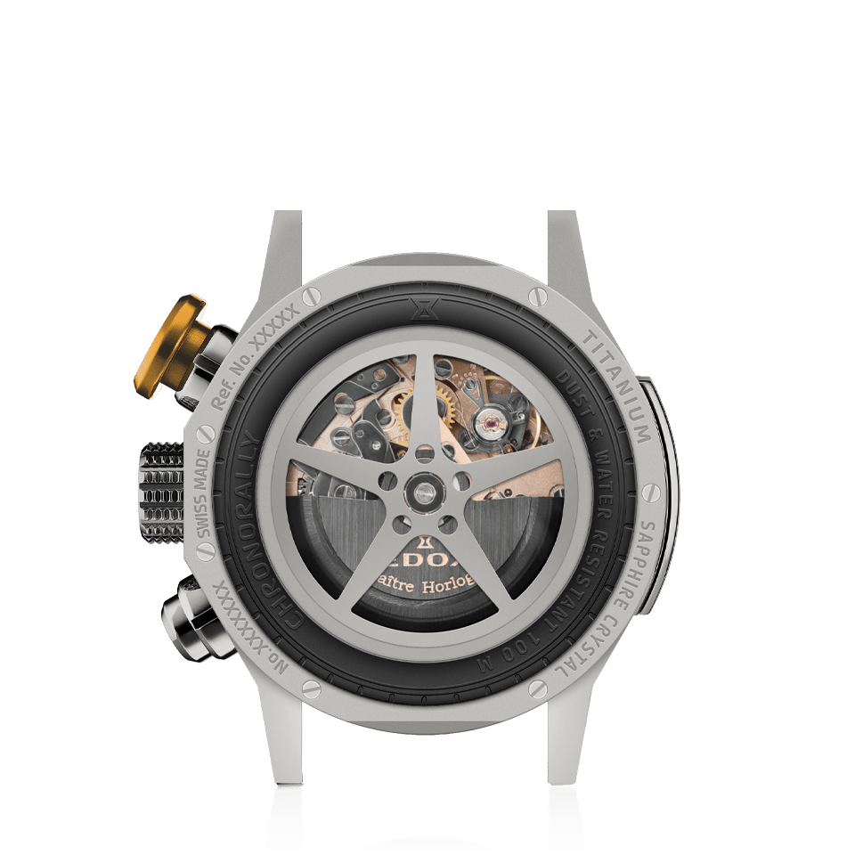 Edox Chronorally Automatic Men's Black Watch