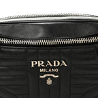 Soft Calfskin Impunture Diagramme Belt Bag Black
