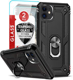 Entronix Bundle Compatible with iPhone 11 - Guard Gripstand Case & 2 Clear Screen Protectors