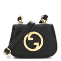 Roxy Calfskin Mini Blondie Card Case Wallet with Strap Shoulder Black