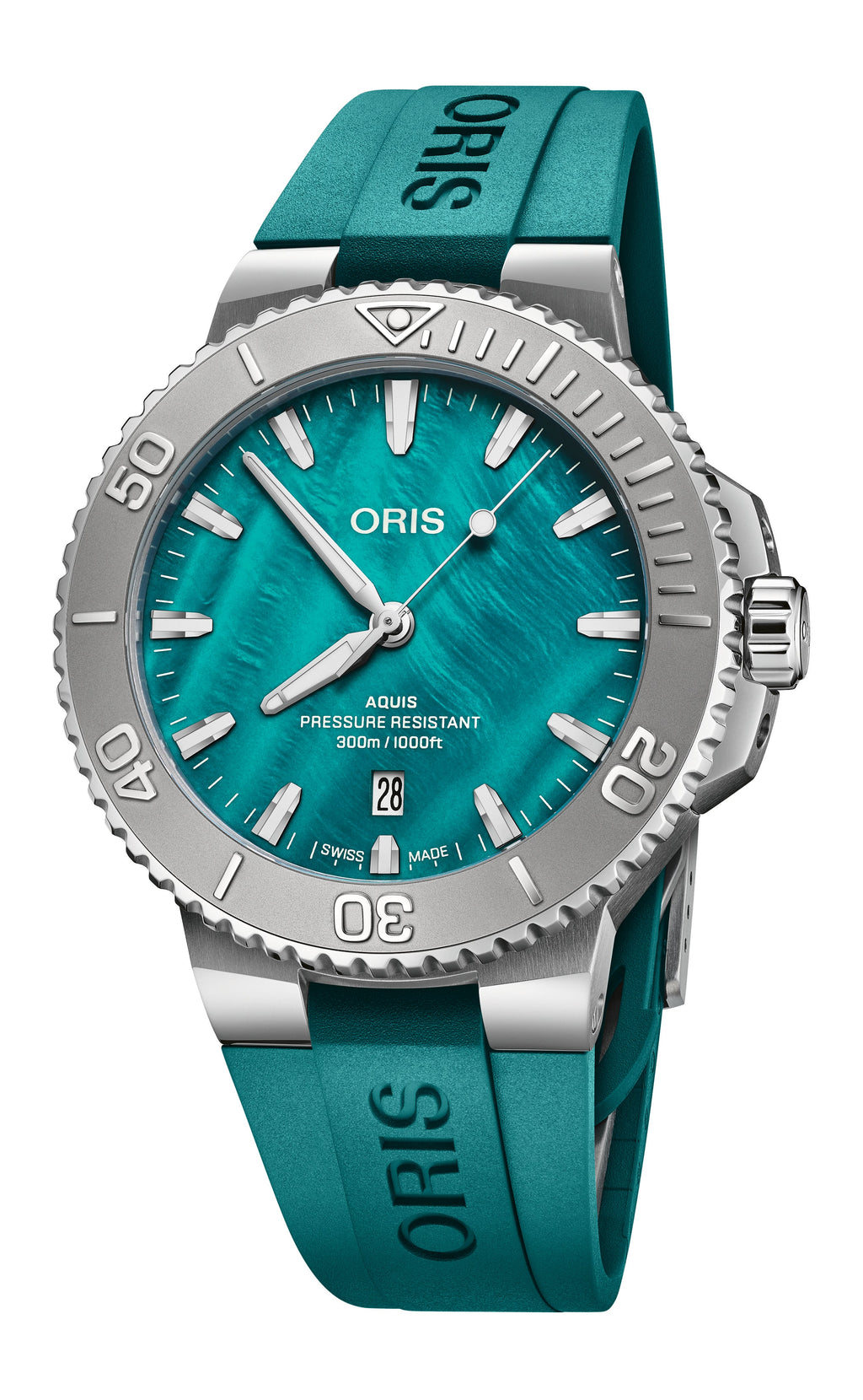 New York Harbor Limited Edition II | 43mm, Stainless Steel and Rubber Strap, Green Dial