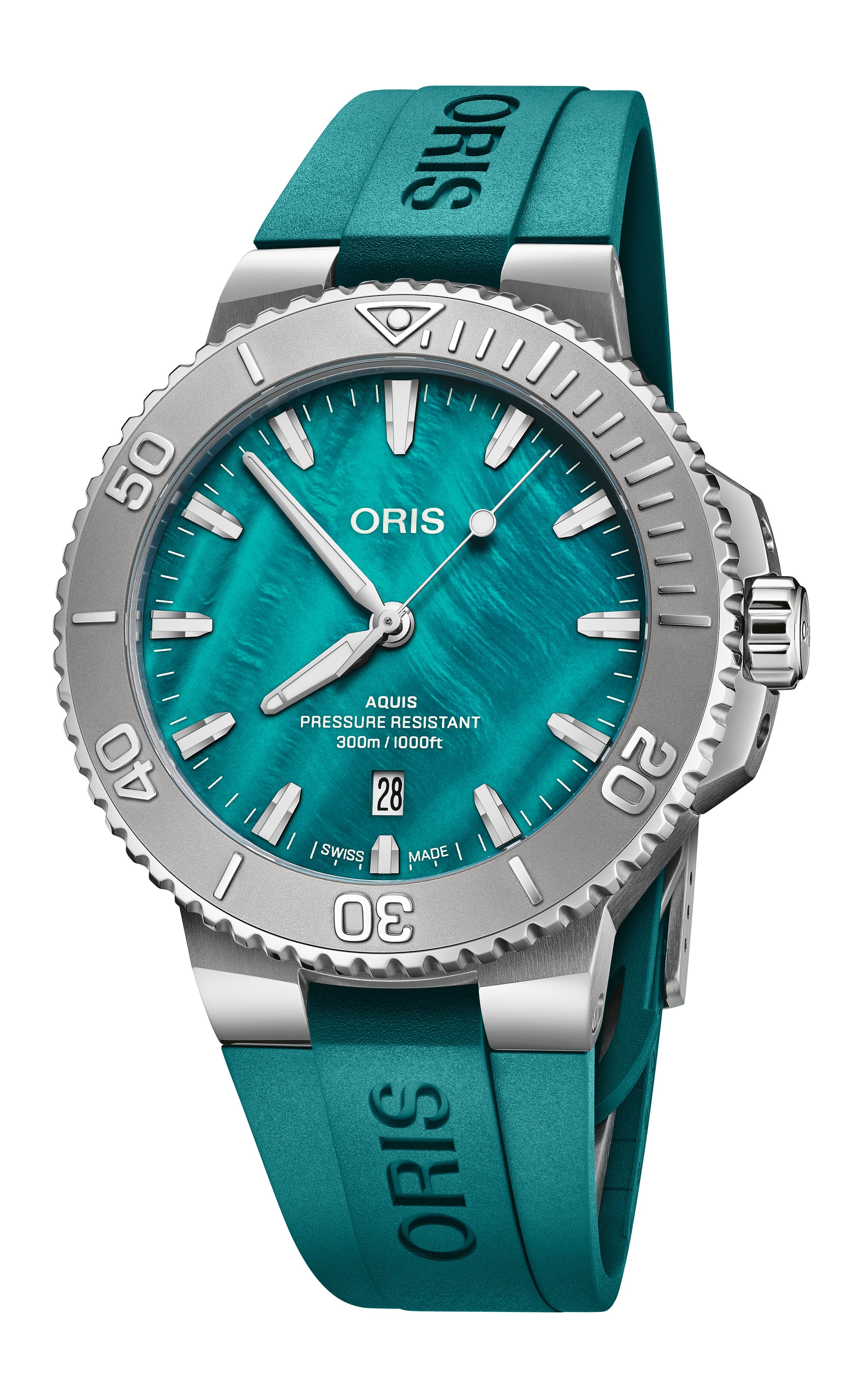 New York Harbor Limited Edition II | 43mm, Stainless Steel and Rubber Strap, Green Dial