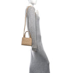 Vegan Leather Small Shopping Bag Cream
