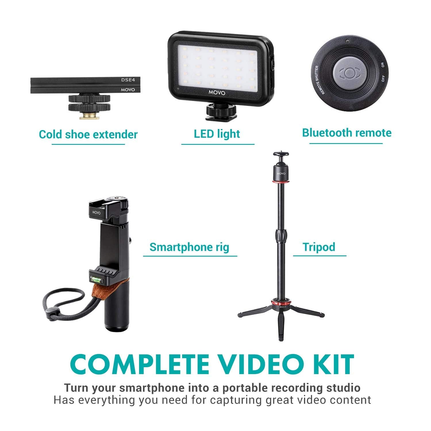 Movo V8 Huge Vlogging Kit for Lightning iPhone