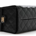Caviar Quilted Small Chanel 25 Handbag Black