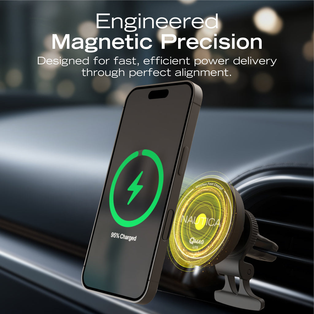 Nautica Turan QMAG Lite Wireless Magnetic Car Charger 15W