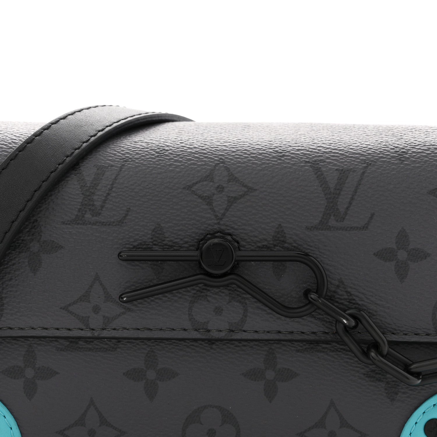 Reverse Monogram Eclipse Steamer Wearable Wallet Turquoise