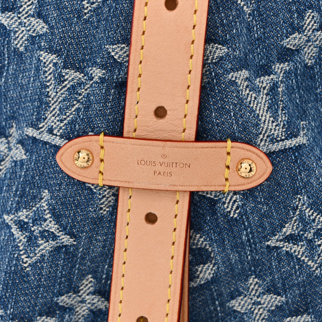 Monogram Denim CarryAll MM Blue