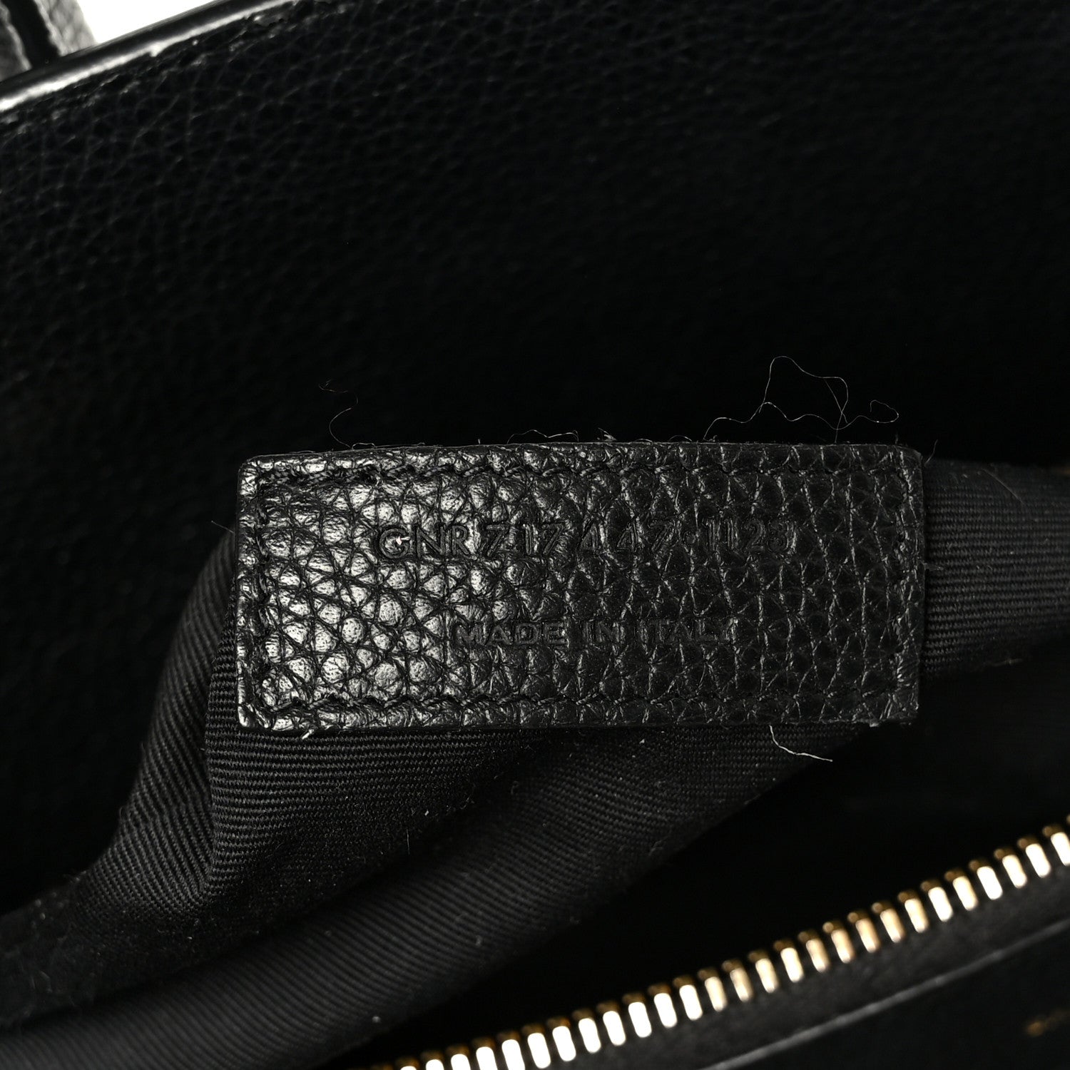 Grained Calfskin Small Supple Sac De Jour Black