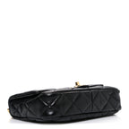 Lambskin Quilted Small Funky Town Flap Black