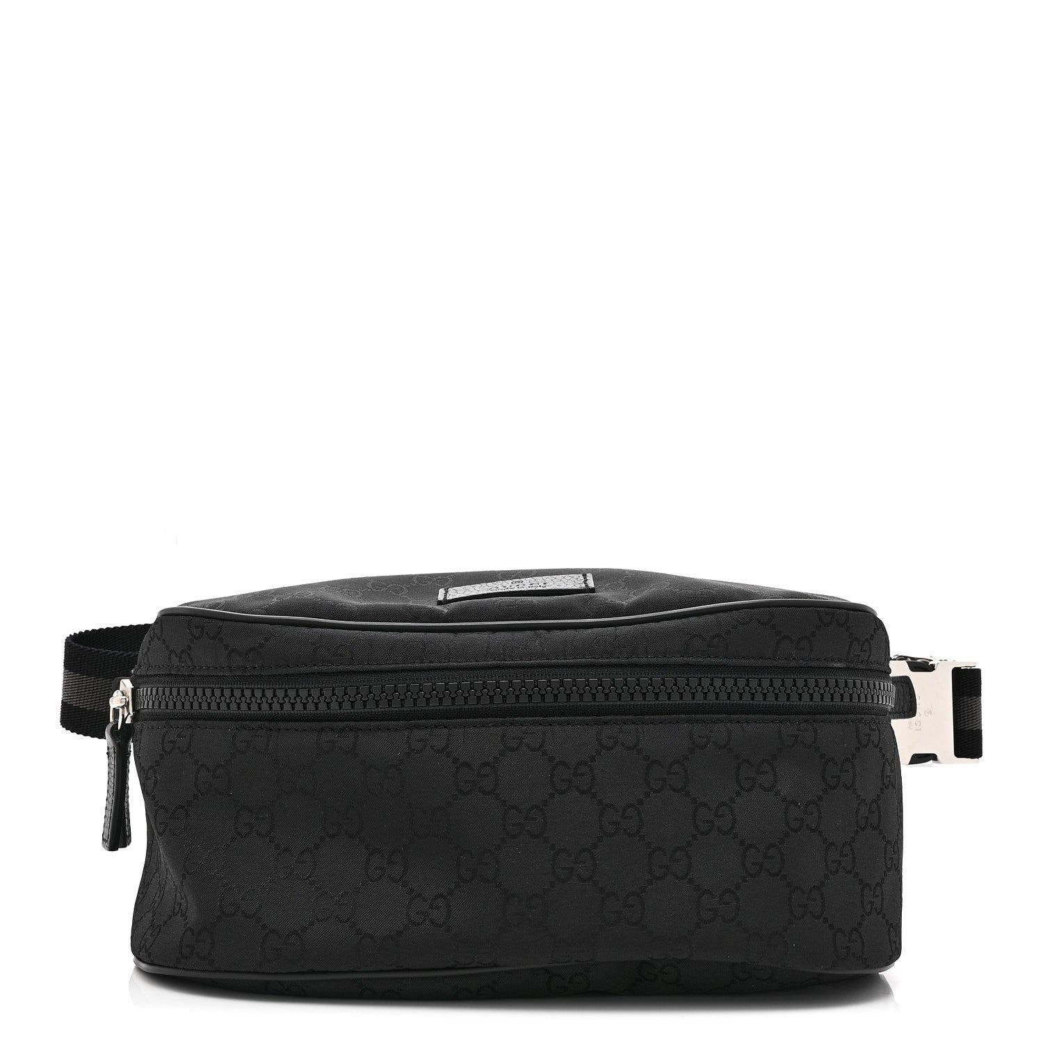 Nylon Monogram Fanny Pack Belt Bag Black