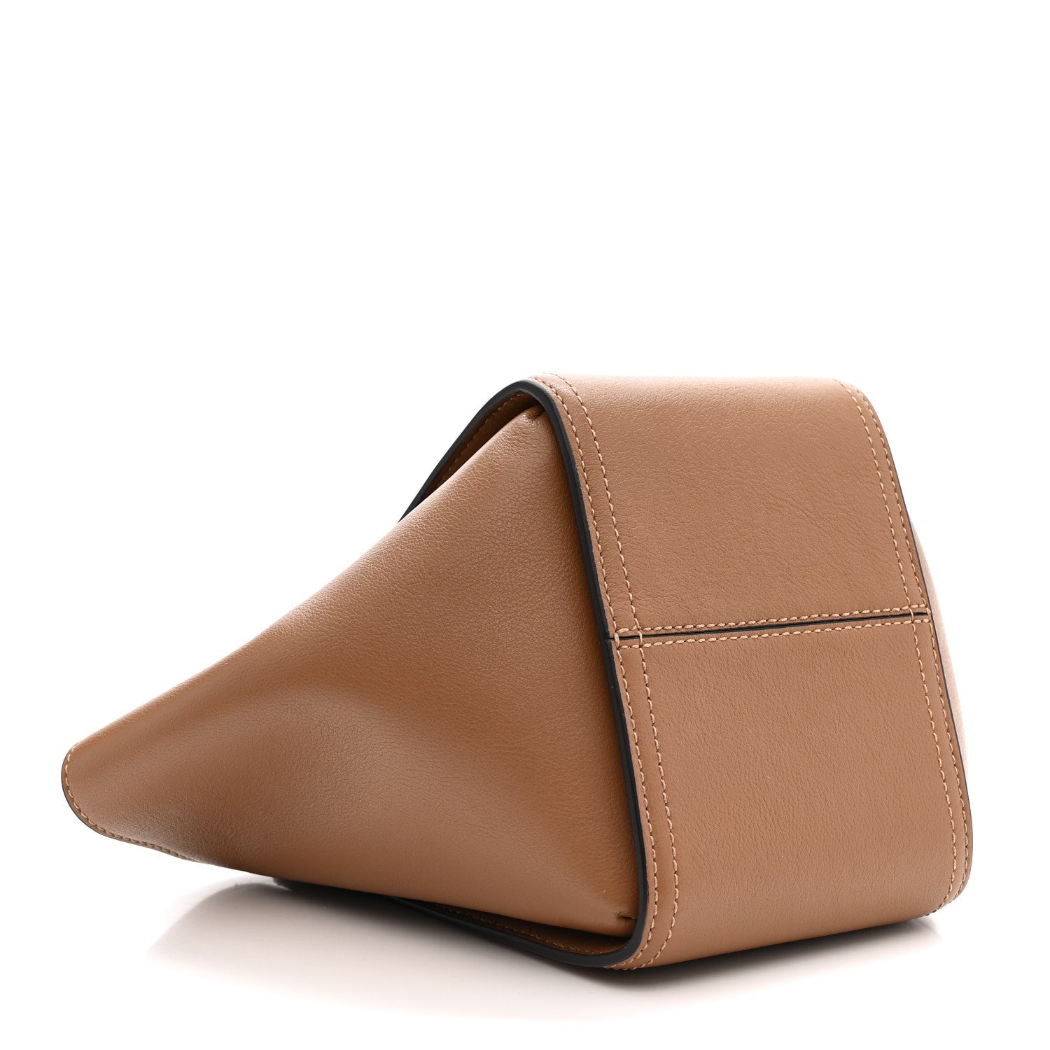 Silky Calfskin Mini Rider's Top Handle Bag Teak