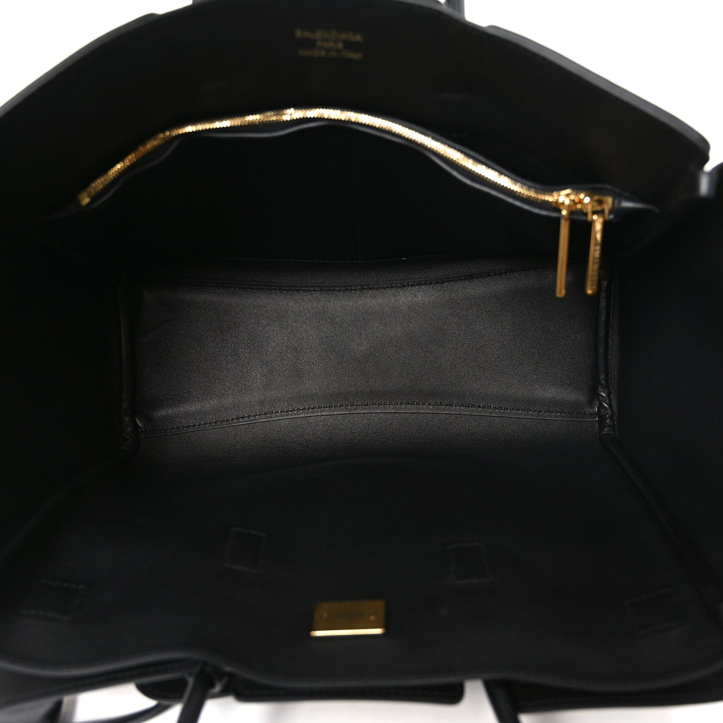 Smooth Calfskin Small Bel Air Carry All Bag Black