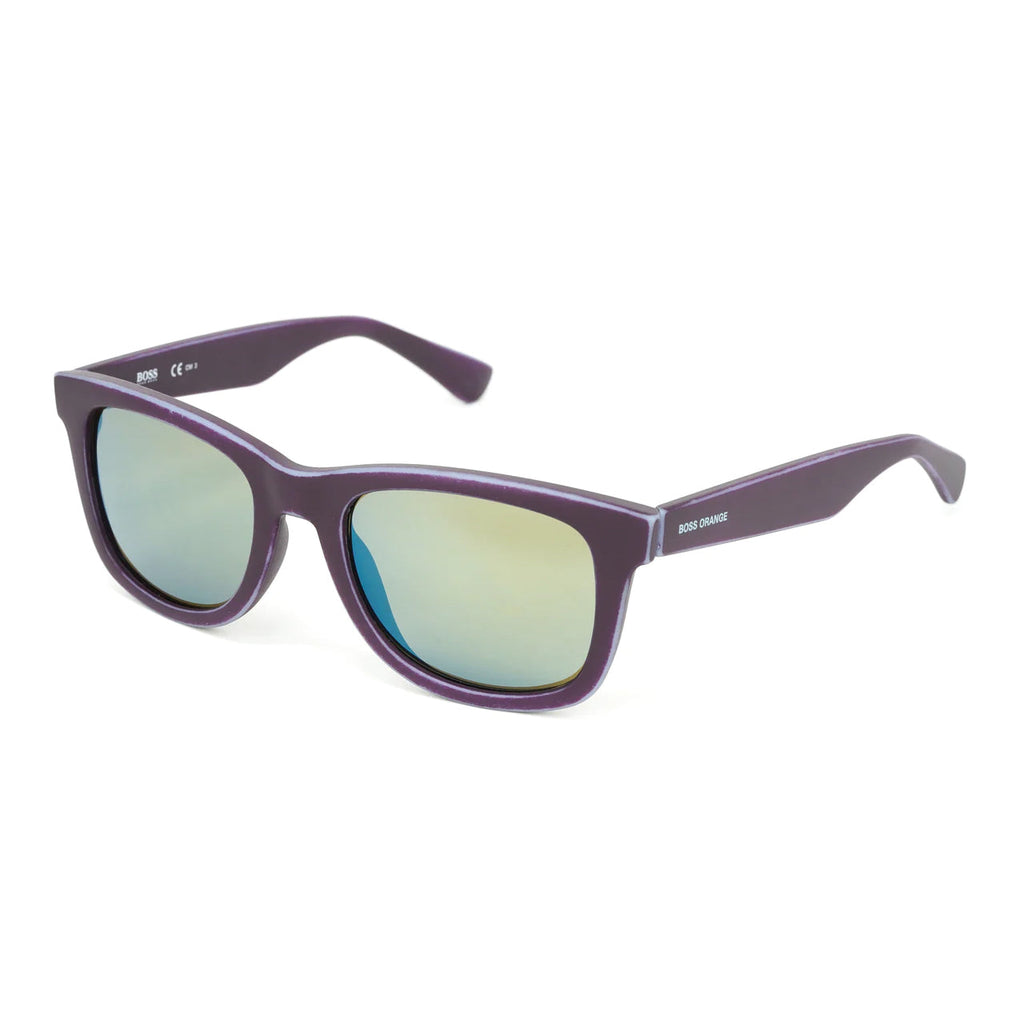 Boss Orange Men's Sunglasses Classic Square Plum Azure