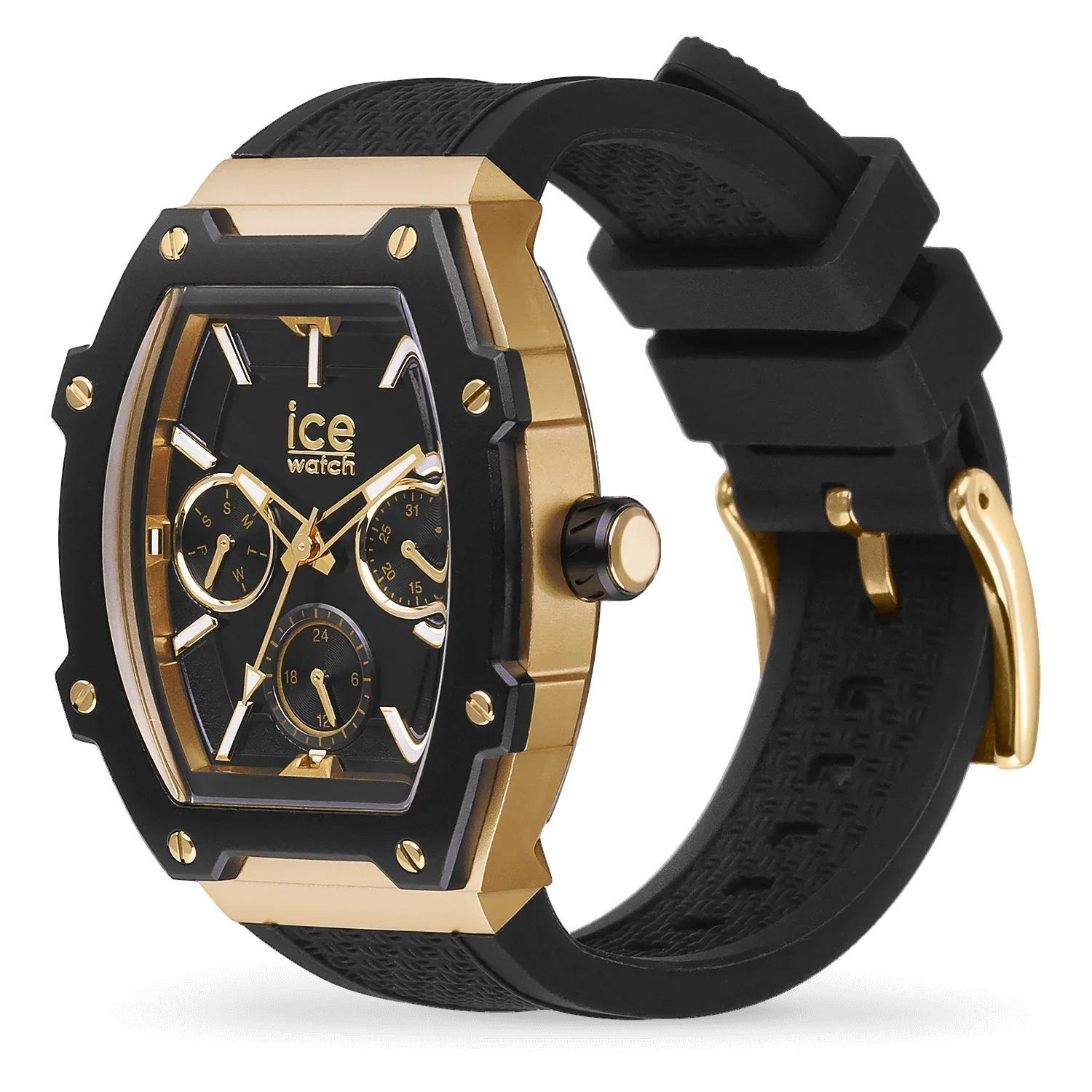 ICE Boliday Ladies Black Gold Watch