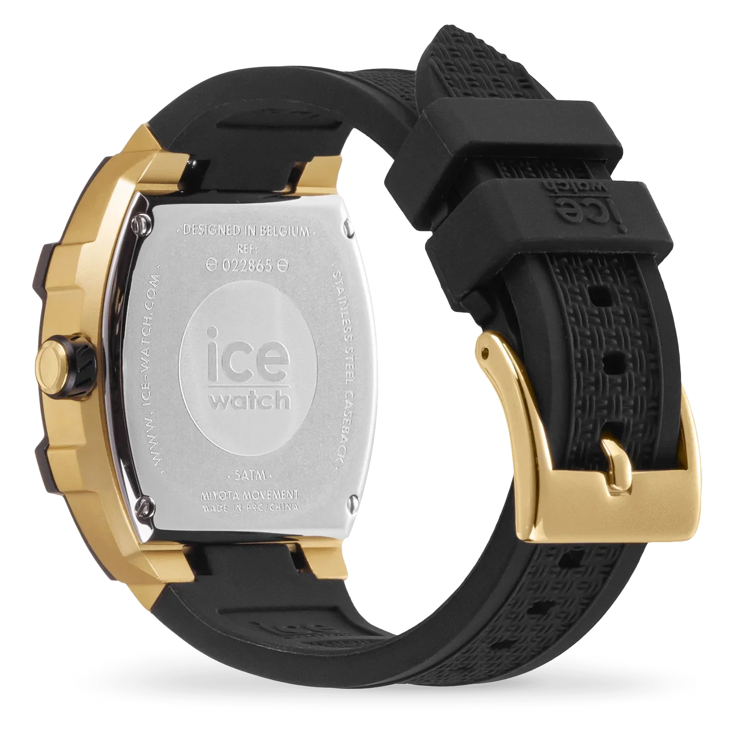 ICE Boliday Ladies Black Gold Watch