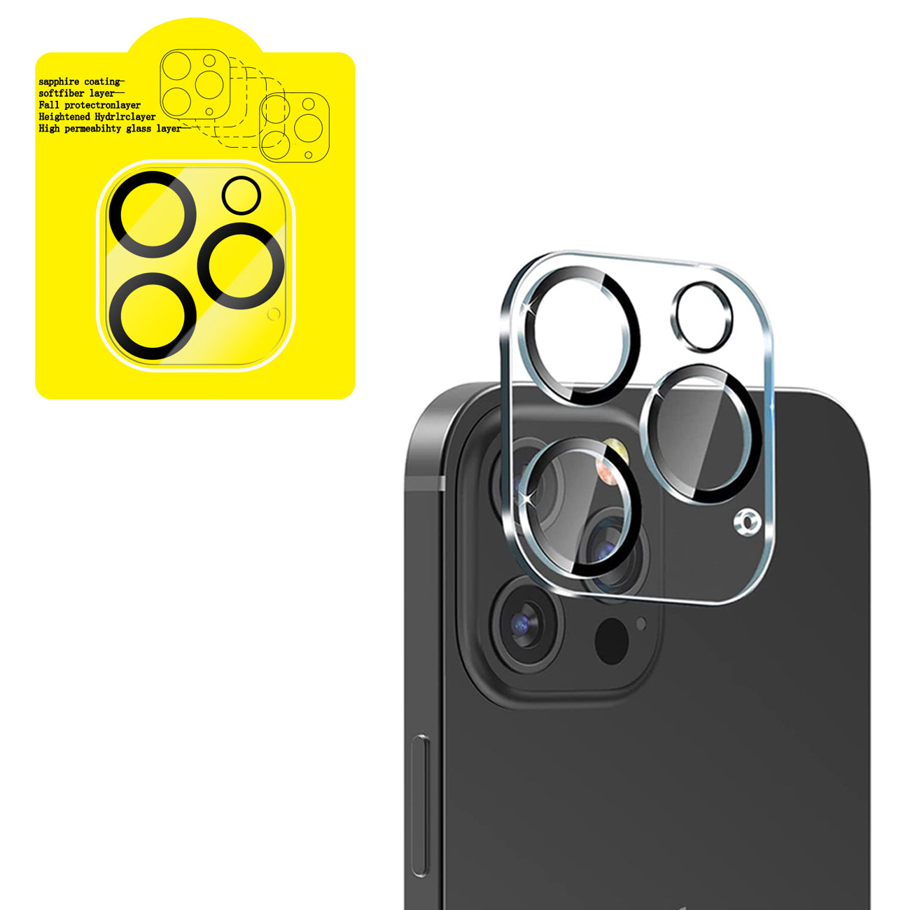 Reiko Clear Camera Protector For Iphone 13 Pro
