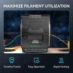 Filament Connector for PLA, PETG, TPU, ABS, PA, and Nylon with 200 PTFE Sleeves for 3D Printer Filament Heating