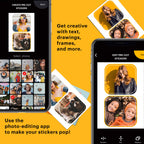 Kodak Premium Pre-Cut Sticker Zink Photo Paper 2x3" (30 Sheets) Compatible with Kodak Step Printer