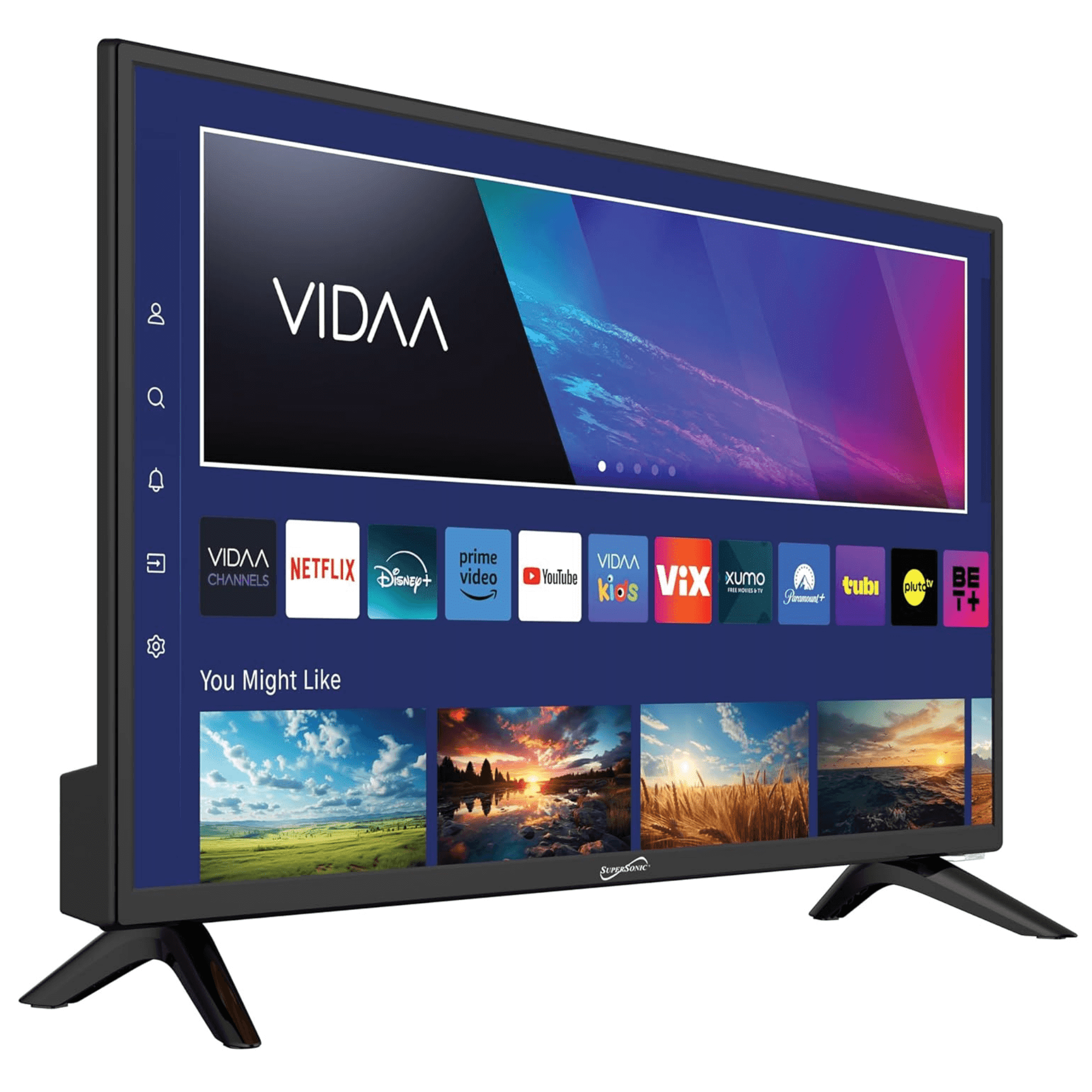 24" VIDAA ACDC Compatible LED Smart TV with Built-In WiFi